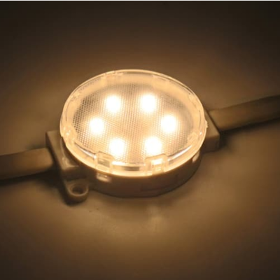 DC24V 50mm SMD3535 LED puntlicht 6LEDs IP67 waterdicht DMX512 Adreseerbare pixels voor outdoor matrix display screen