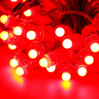 Openluchtip67 0.15W gelijkstroom 12V 9MM Rgb Pixel Lichte Koorden