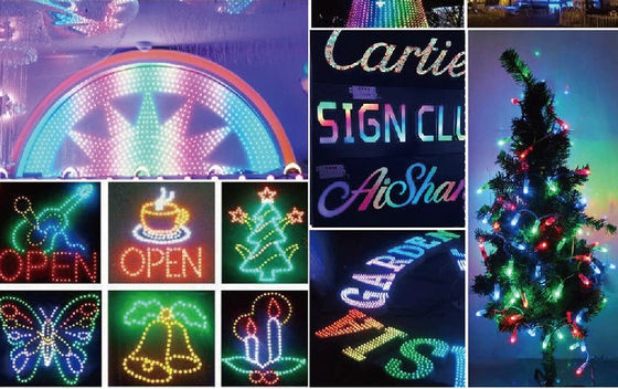 12mm van het Pixel Programmeerbare Rgb Geleide Kerstmis van de Mirakelboon 1903 de 12mm Rgb van het de Lichtenws2811 1903 Geleide Pixel Lichte Rgb Geleide Modules