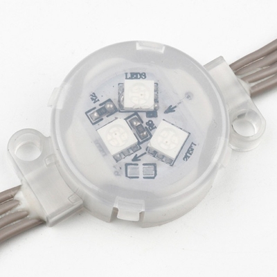 SMD5050 LEIDEN Puntlicht 30mm Diameter 3LEDs/de Transparante Waterdichte Dekking IP67 van PCs